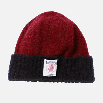 J. Press Shaggy Dog Hat Bordeaux/Blue