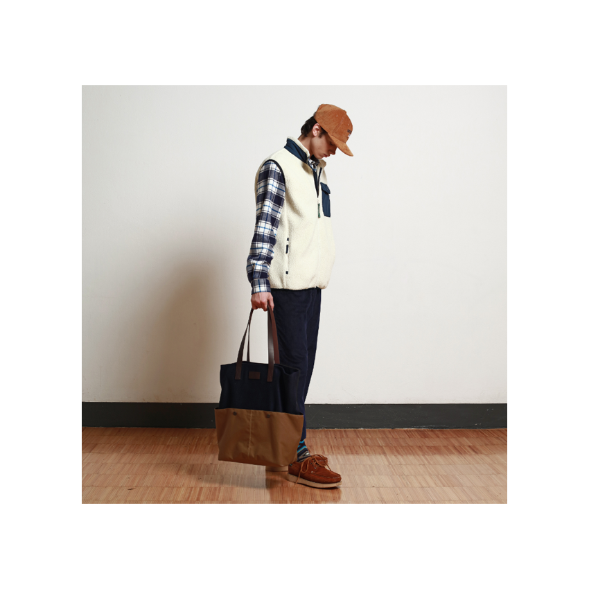 PEMAQUID WOOL BROWN BLUE SAC FOURRE-TOUT SEBAGO