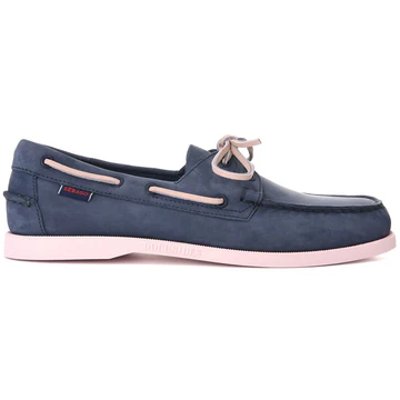Docksides Portland Nubuk Navy Blue & Pink