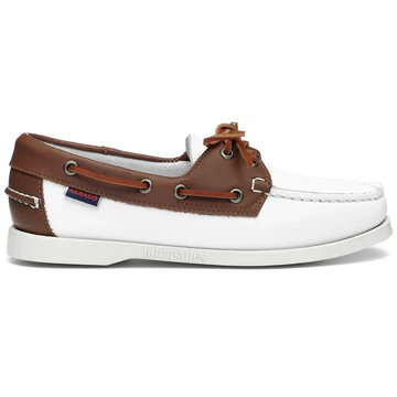 Docksides Portland Woman White & Brown