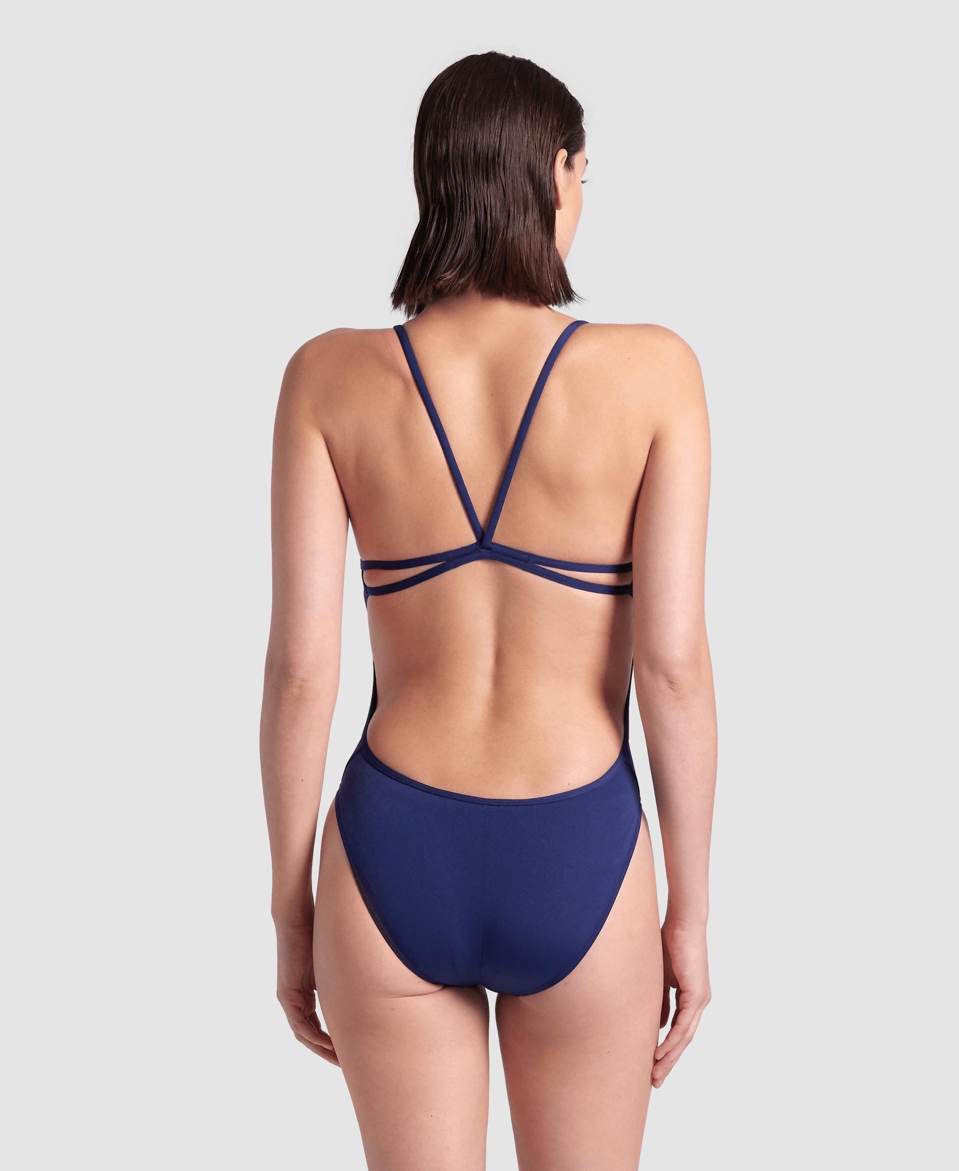 Women's Team Swimsuit Lace Back Solid