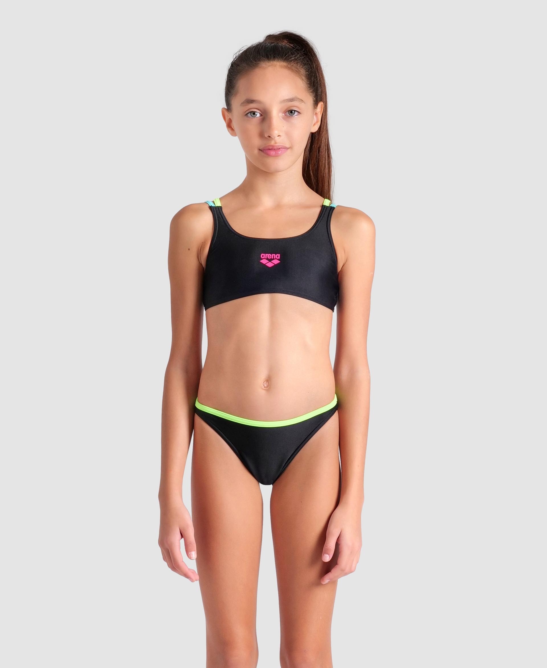 Girls’ Two-Piece Swimsuit arena Solid