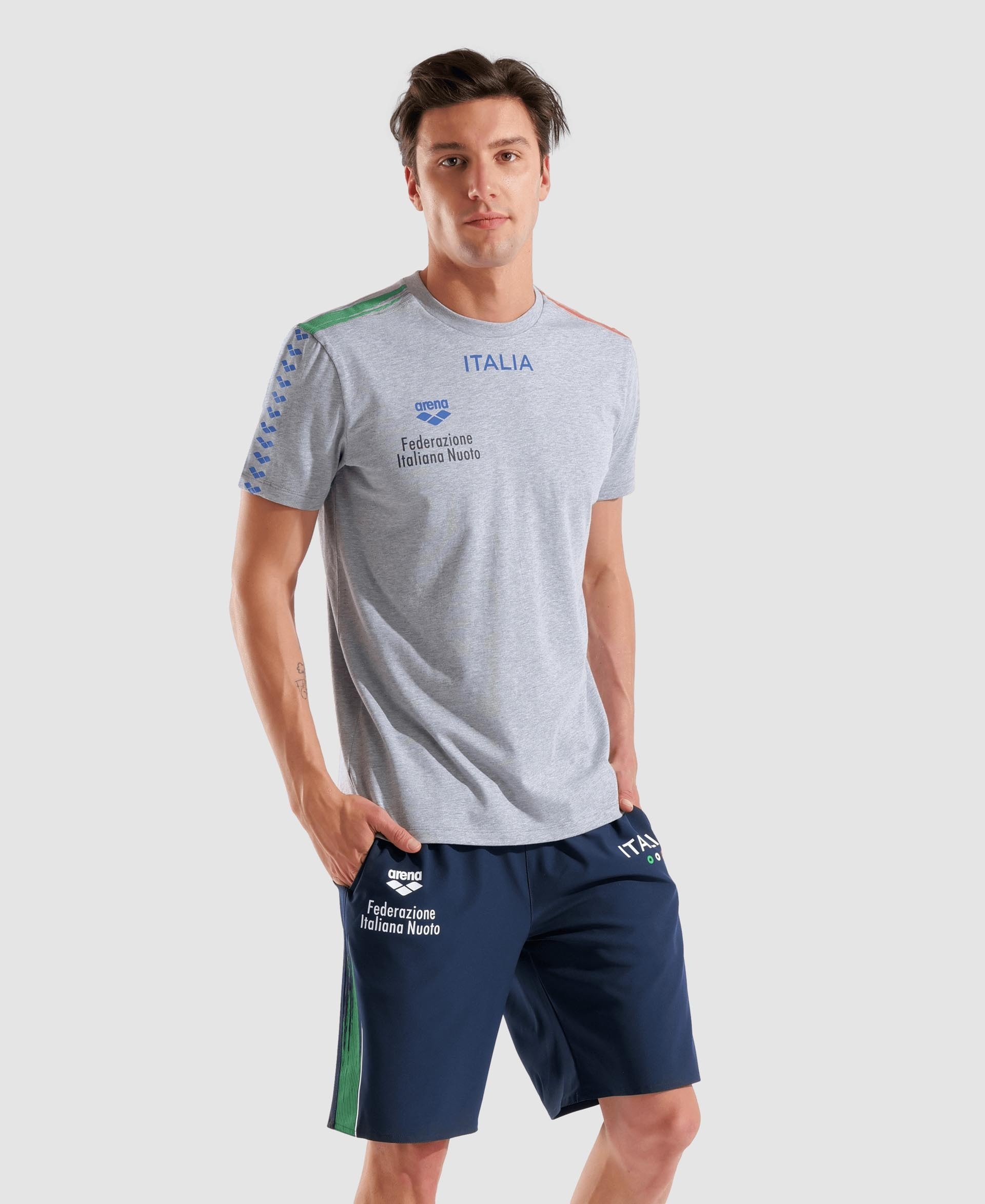Unisex Team Stripe T-shirt arena Italia