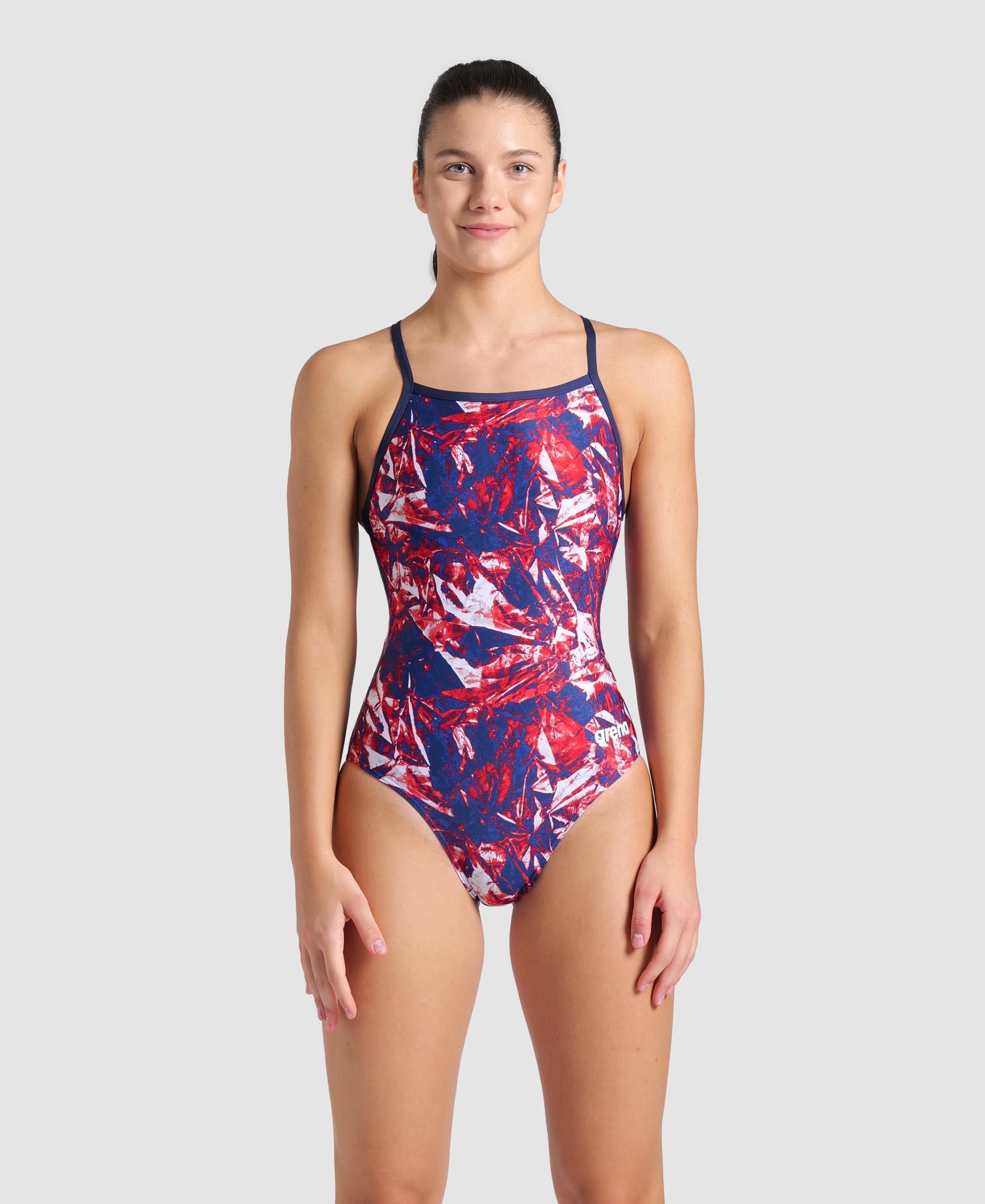 Women's Swimsuit arena Team Crackle Lightdrop Back