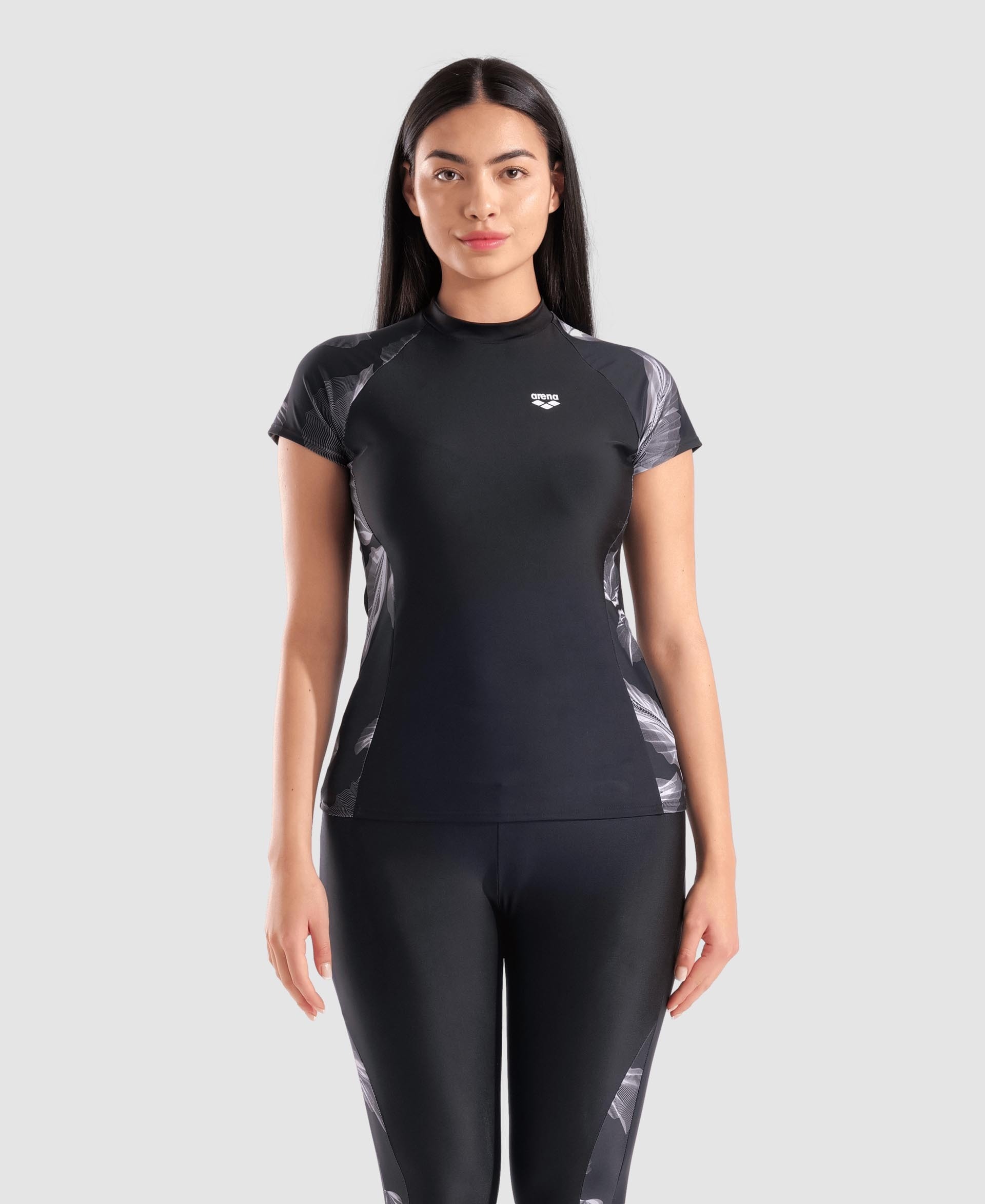 Women's arena Modesty Short-Sleeve Rash Vest