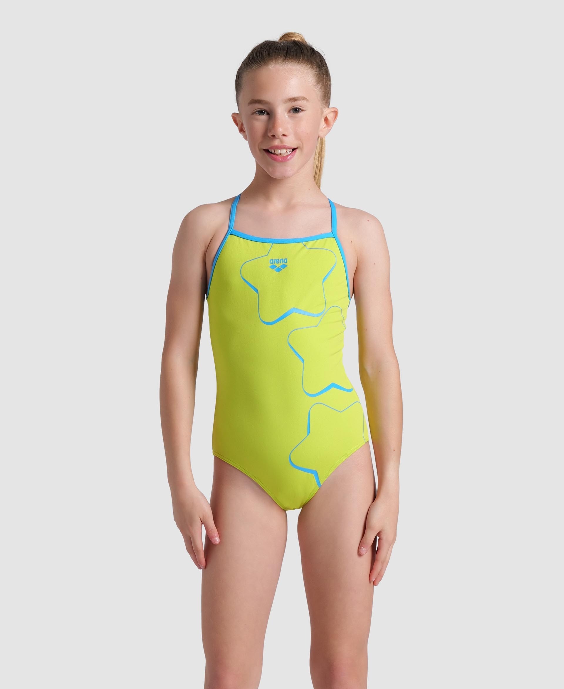 Girls' Swimsuit arena Star Graphic