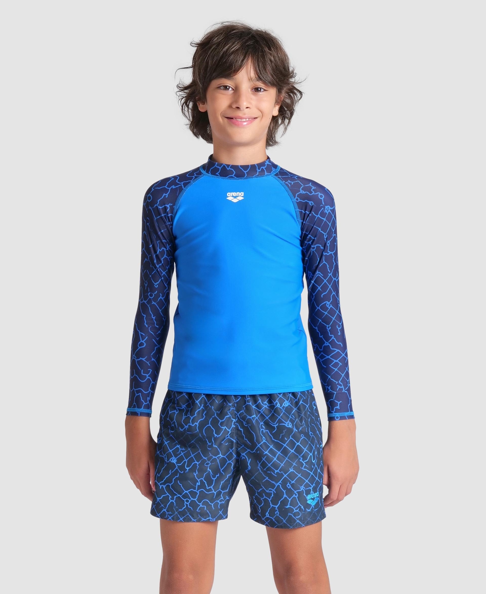 Junior Long-Sleeve Rash Vest arena Printed