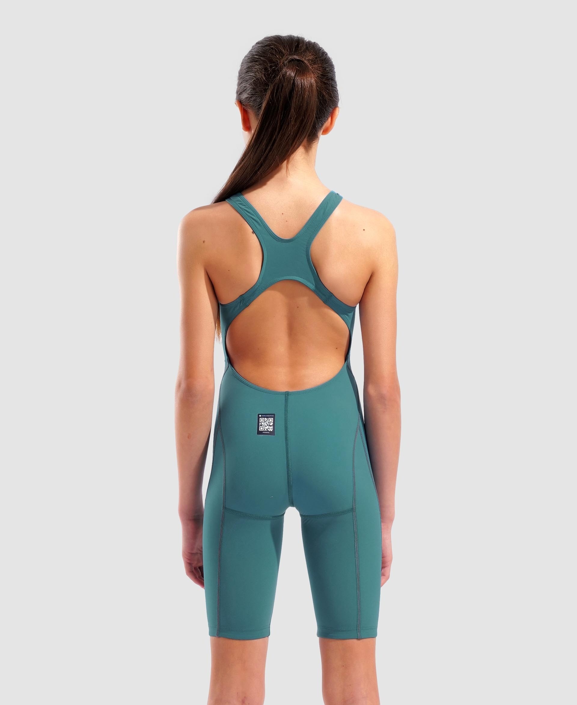 Girls’ Powerskin Impulso Jade Aura Open Back