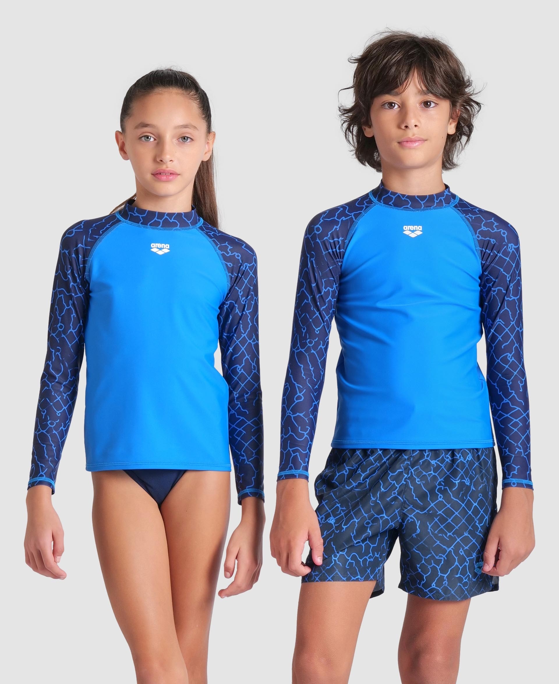Junior Long-Sleeve Rash Vest arena Printed