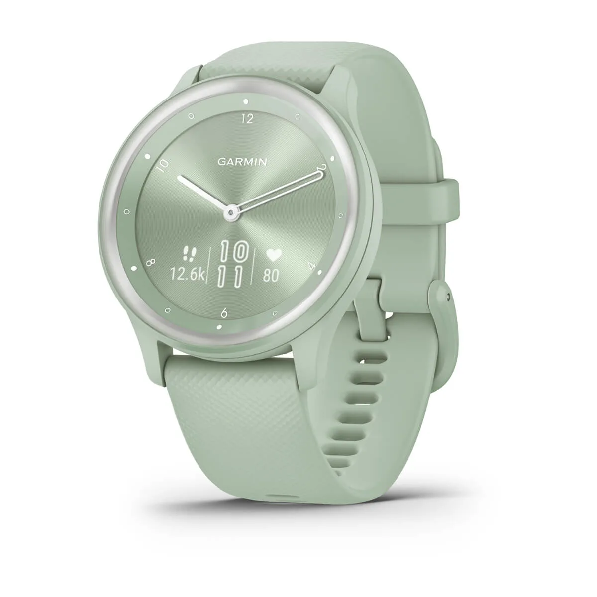 vívomove® Sport Cool Mint Case and Silicone Band with Silver Accents