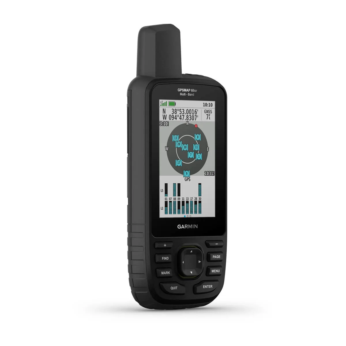 GPSMAP® 66sr Multi-Band GPS Handheld with Sensors and Topo Maps