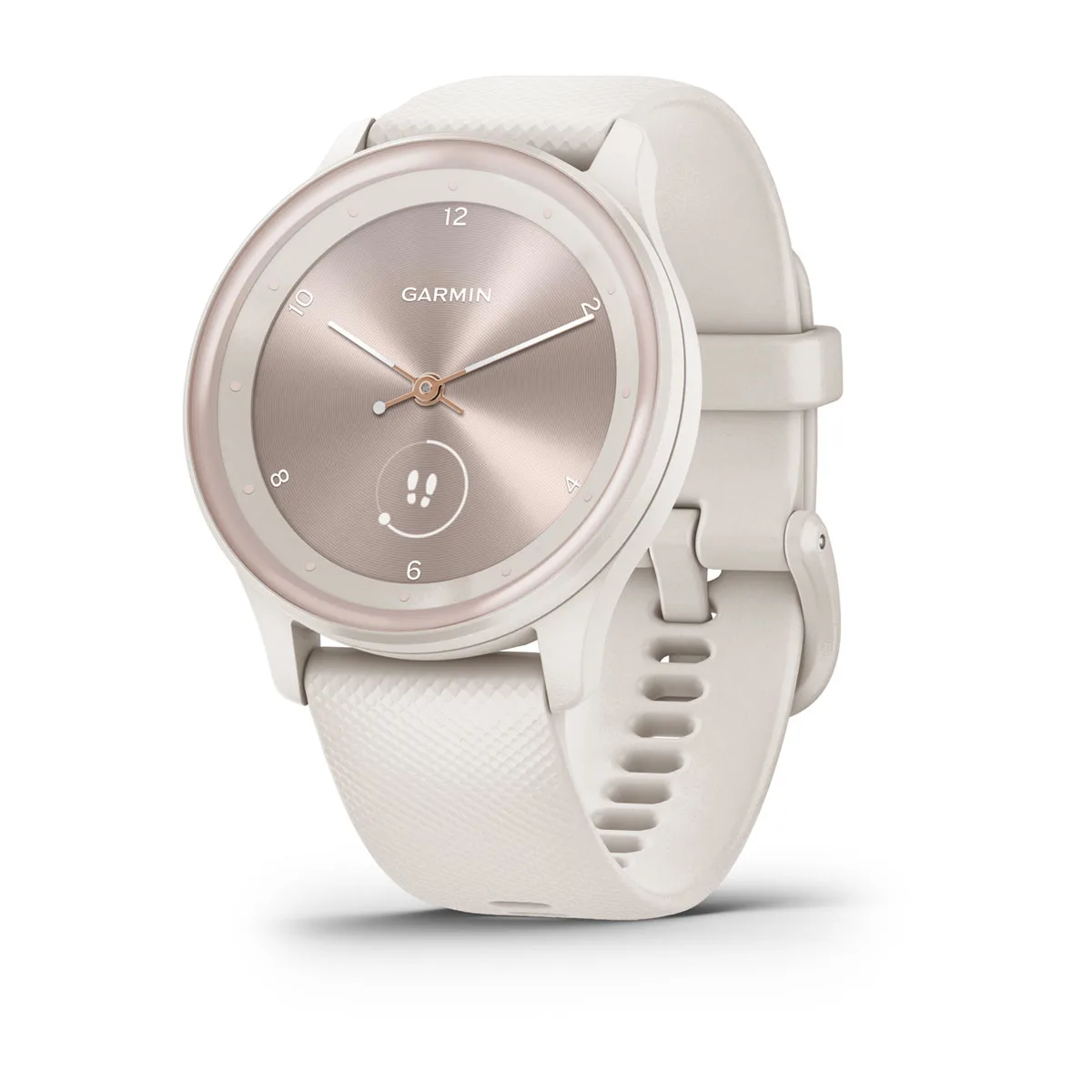 vívomove® Sport Ivory Case and Silicone Band with Peach Gold Accents