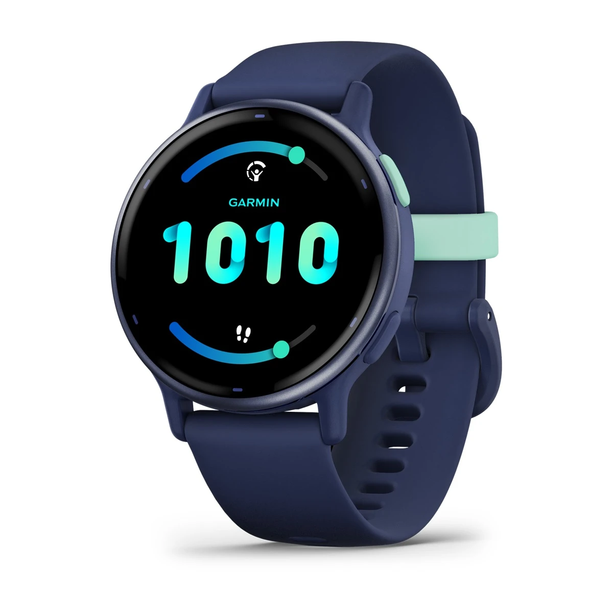 vívoactive® 5 Metallic Navy Aluminum Bezel with Navy Case and Silicone Band