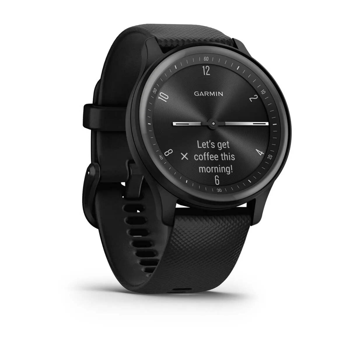 vívomove® Sport Black Case and Silicone Band with Slate Accents