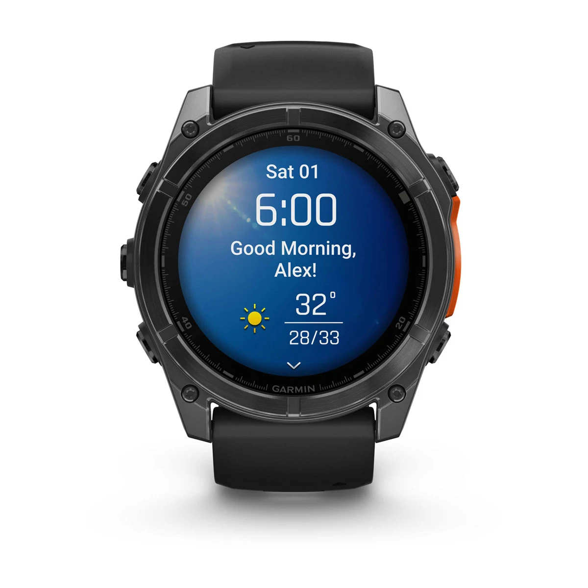 fēnix® 8 – 51 mm, AMOLED Slate Gray with Black Silicone Band