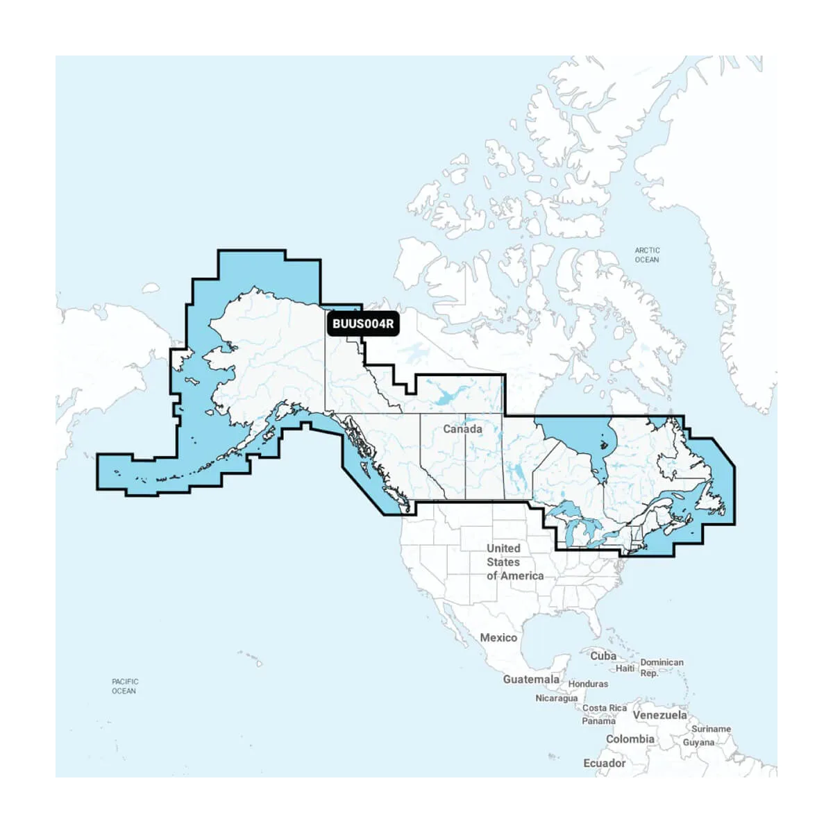 BUUS004R - Canada, Alaska & Great Lakes Built-in Chart Update Garmin Navionics+™ | BUS004R | microSD™/SD™ and One-year Subscription