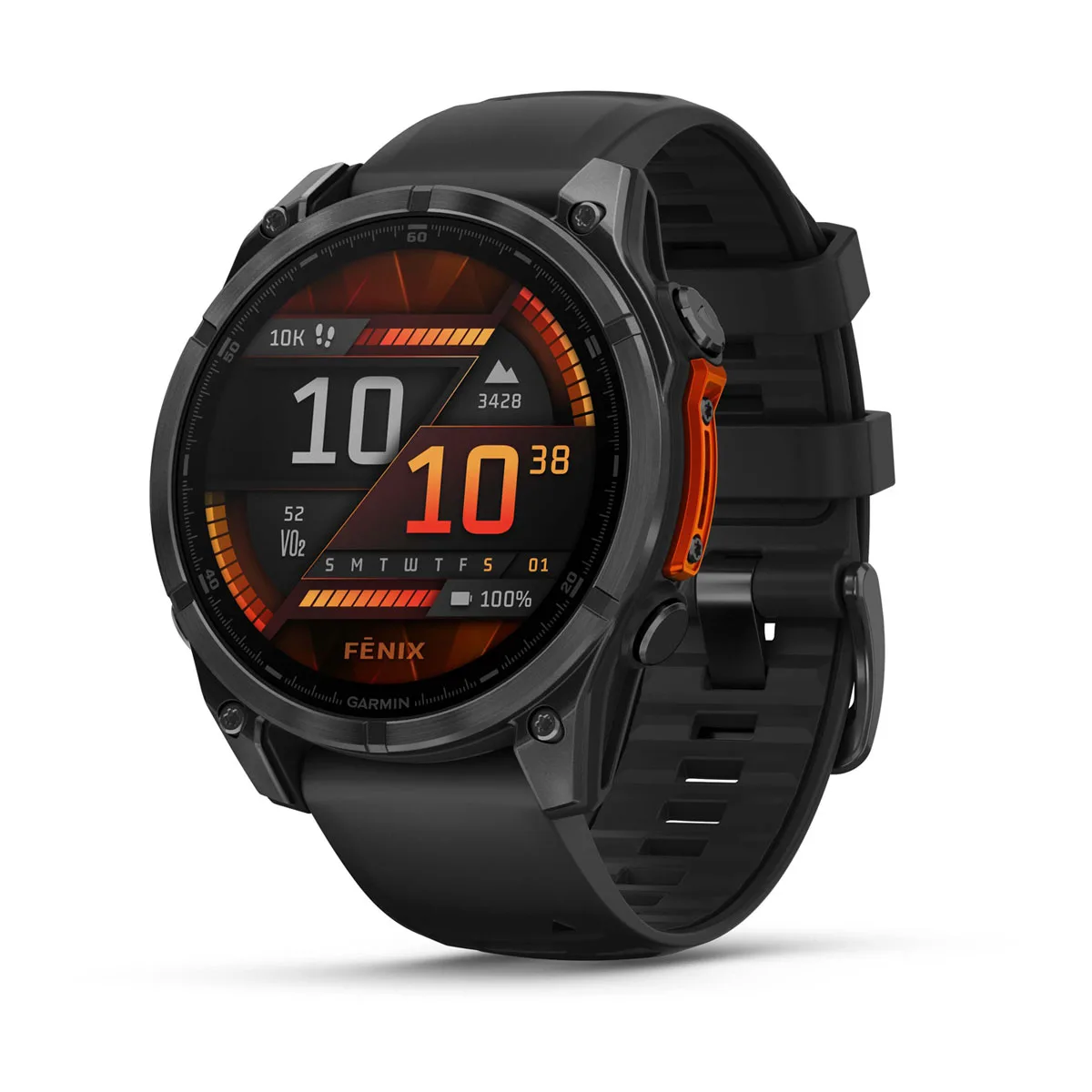 fēnix® 8 – 47 mm, AMOLED Slate Gray with Black Silicone Band