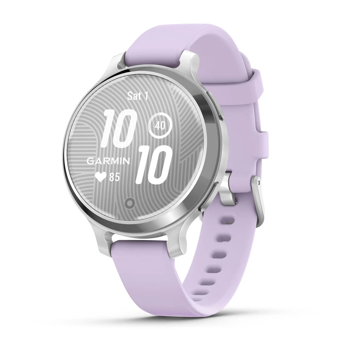 Lily® 2 Active Silver with Purple Jasmine Silicone Band