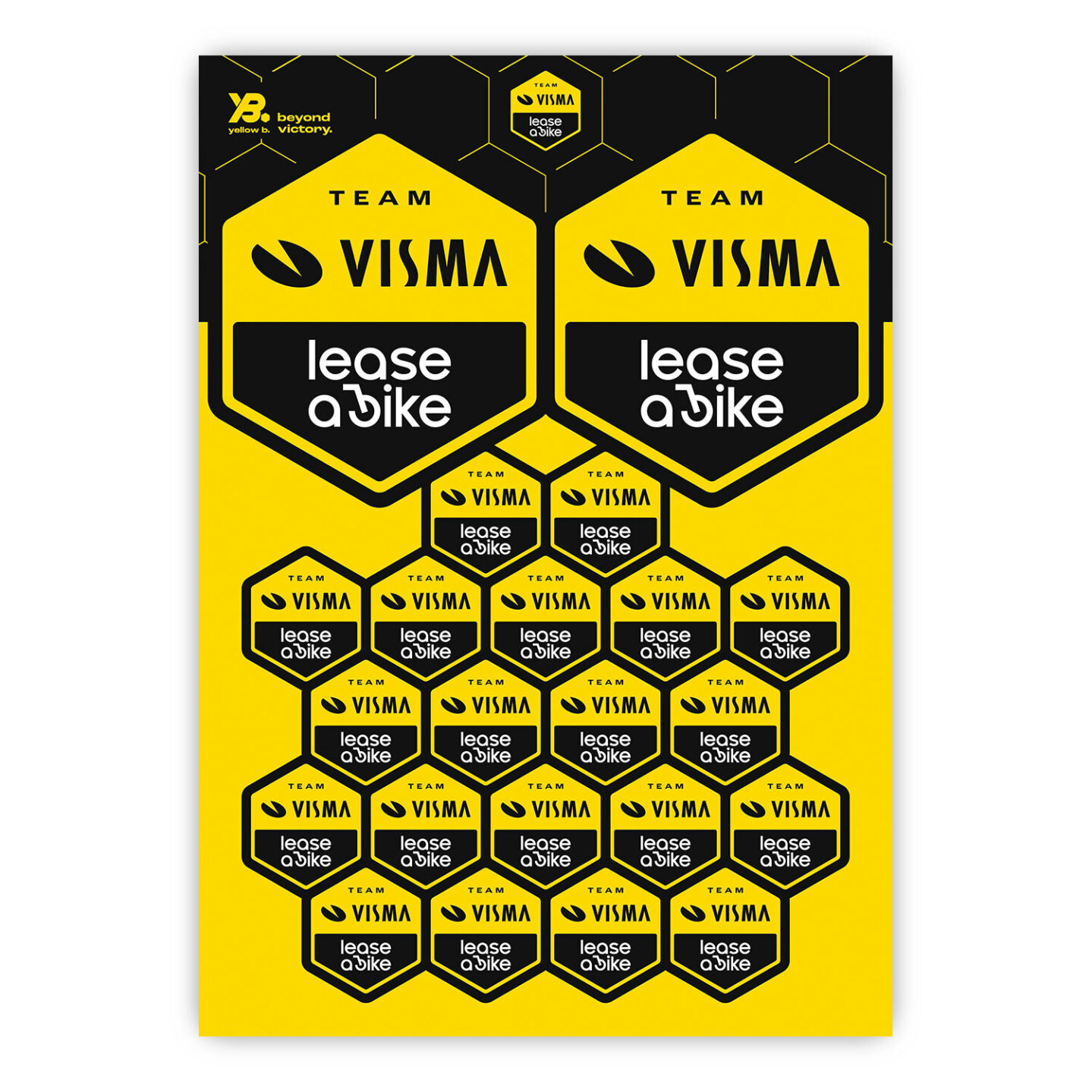 Sticker sheet A4 - Team Visma | Lease a Bike