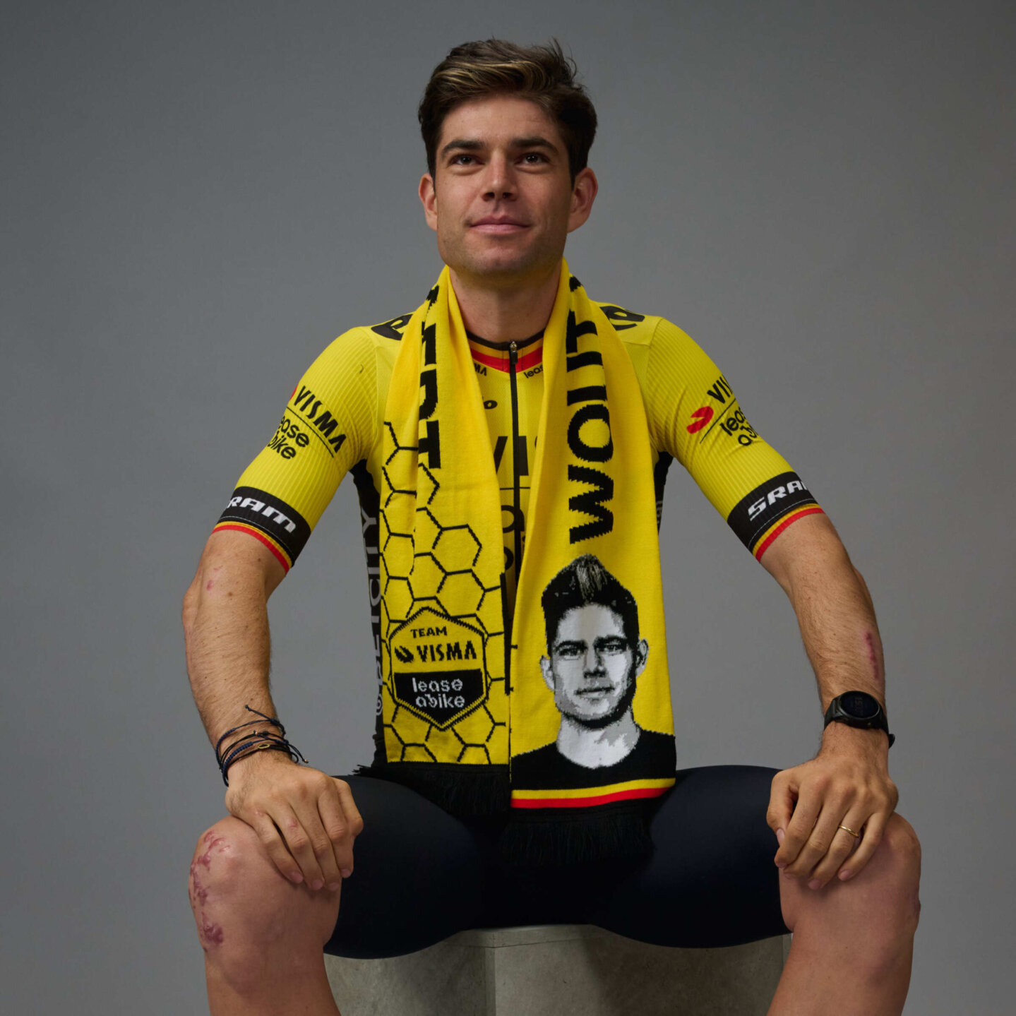 Scarf Wout van Aert - Team Visma | Lease a Bike