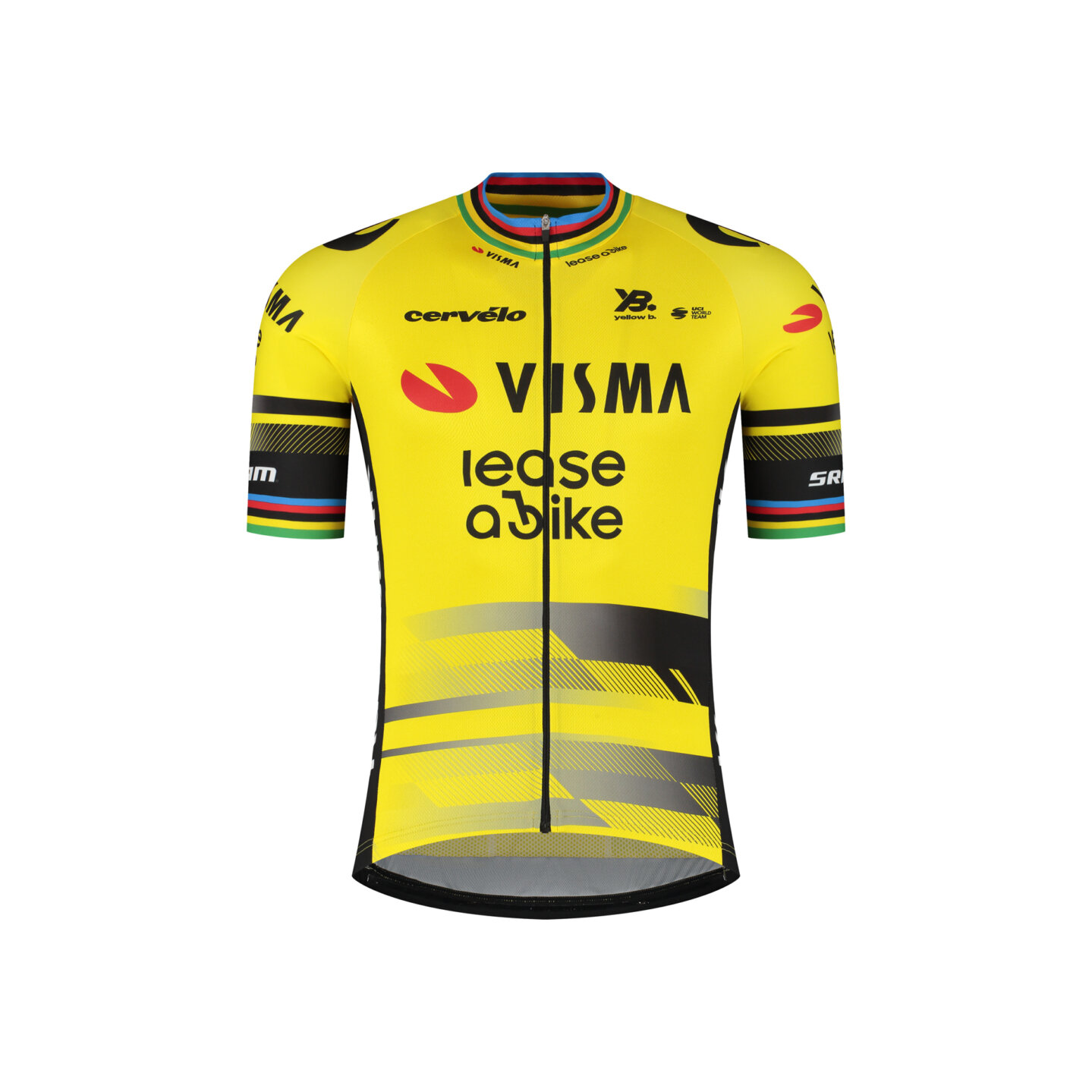 Cycling jersey kids ex-world champion 2025 - Team Visma | Lease a Bike