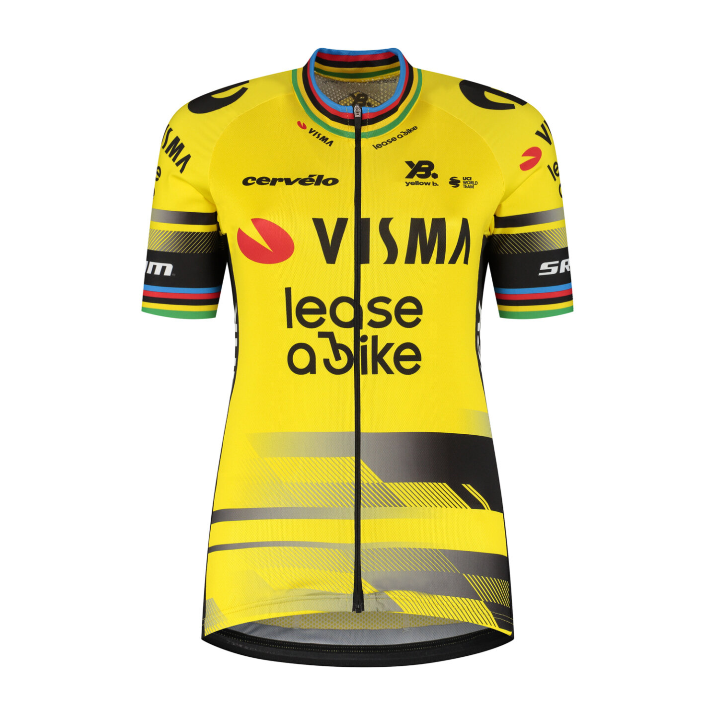 Cycling jersey women ex-world champion 2025 - Team Visma | Lease a Bike