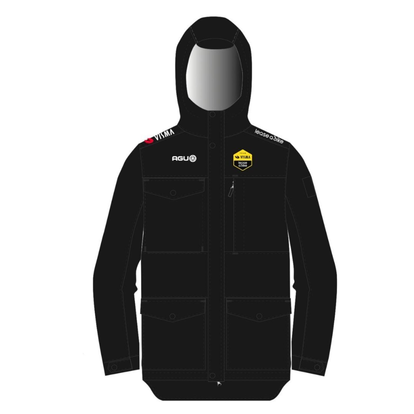 Team rain jacket men - Team Visma | Lease a Bike