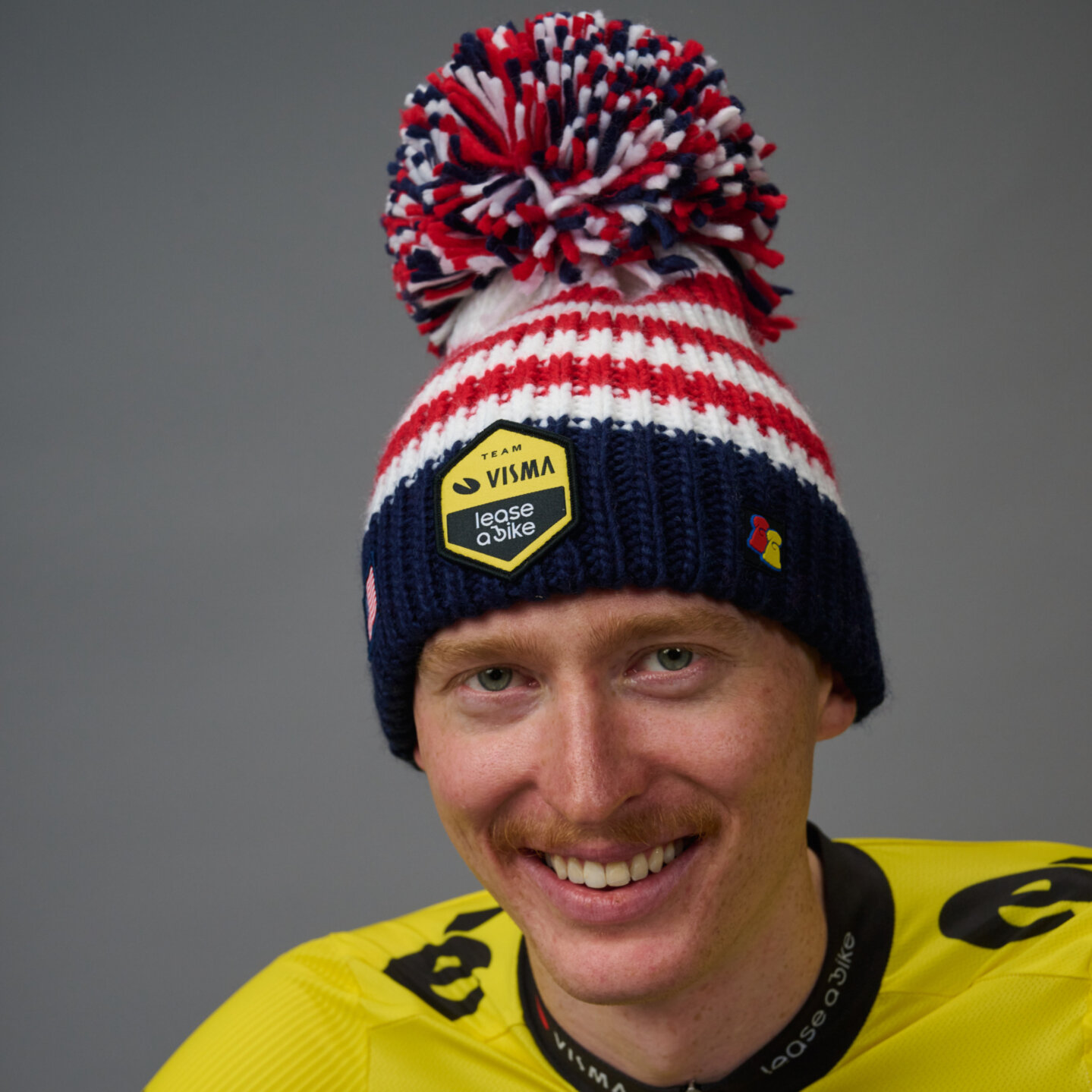 Big Bobble Hat USA - Team Visma | Lease a Bike