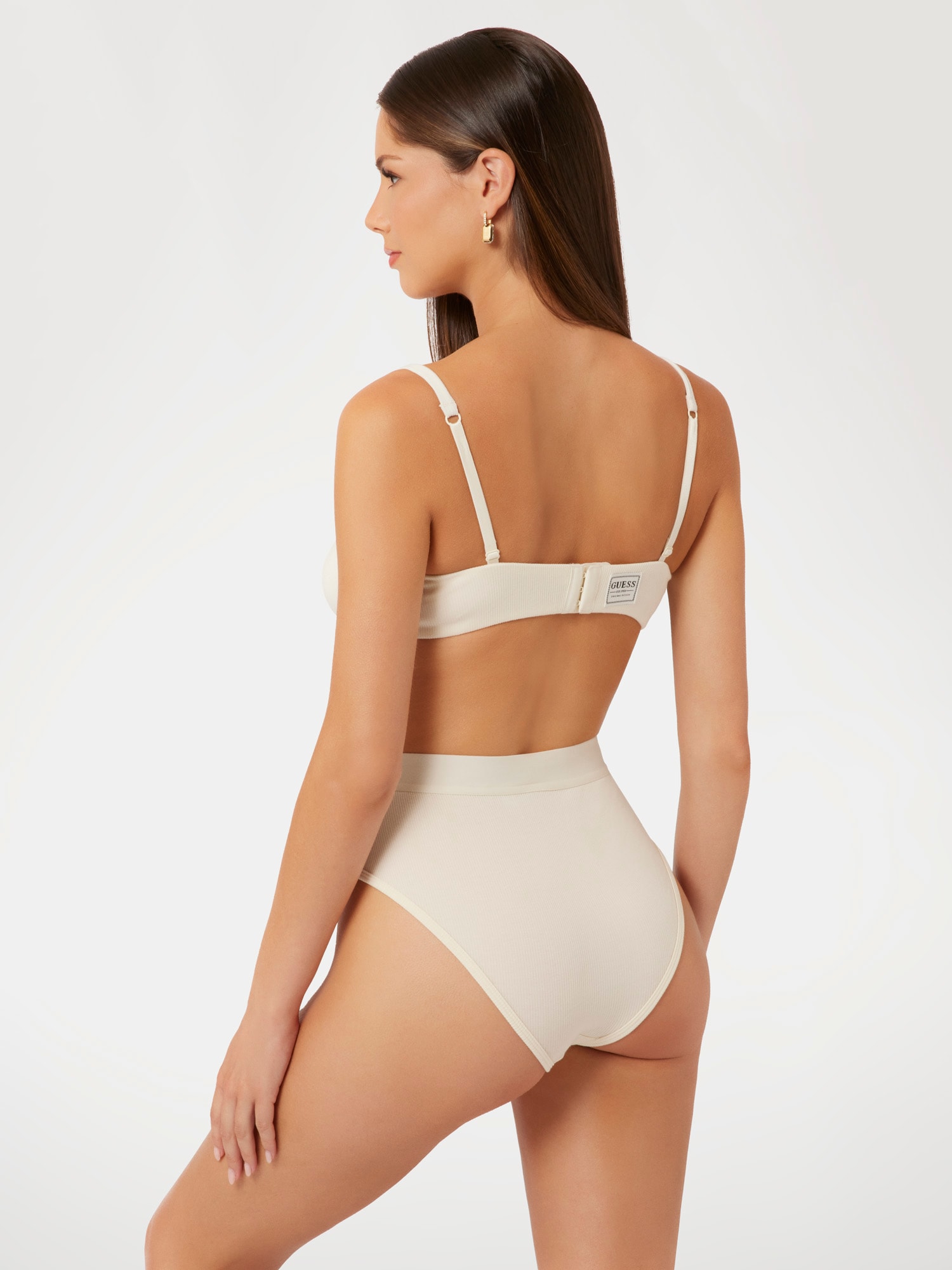 Tessa rib knit balconette bra