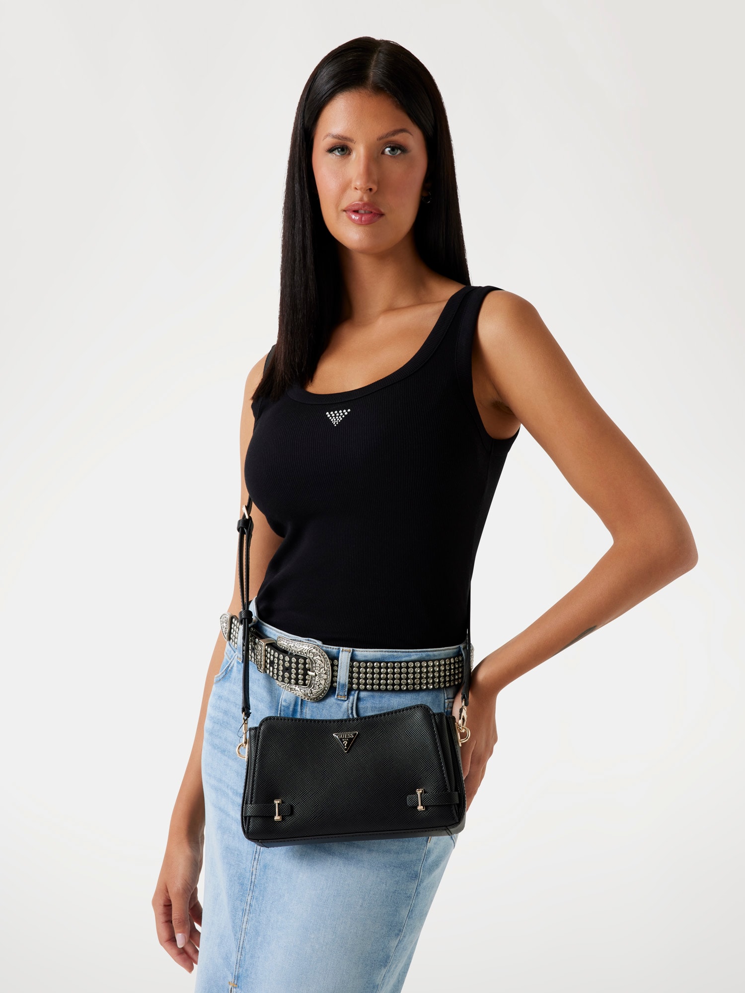 Rosalba Saffiano Mini Crossbody