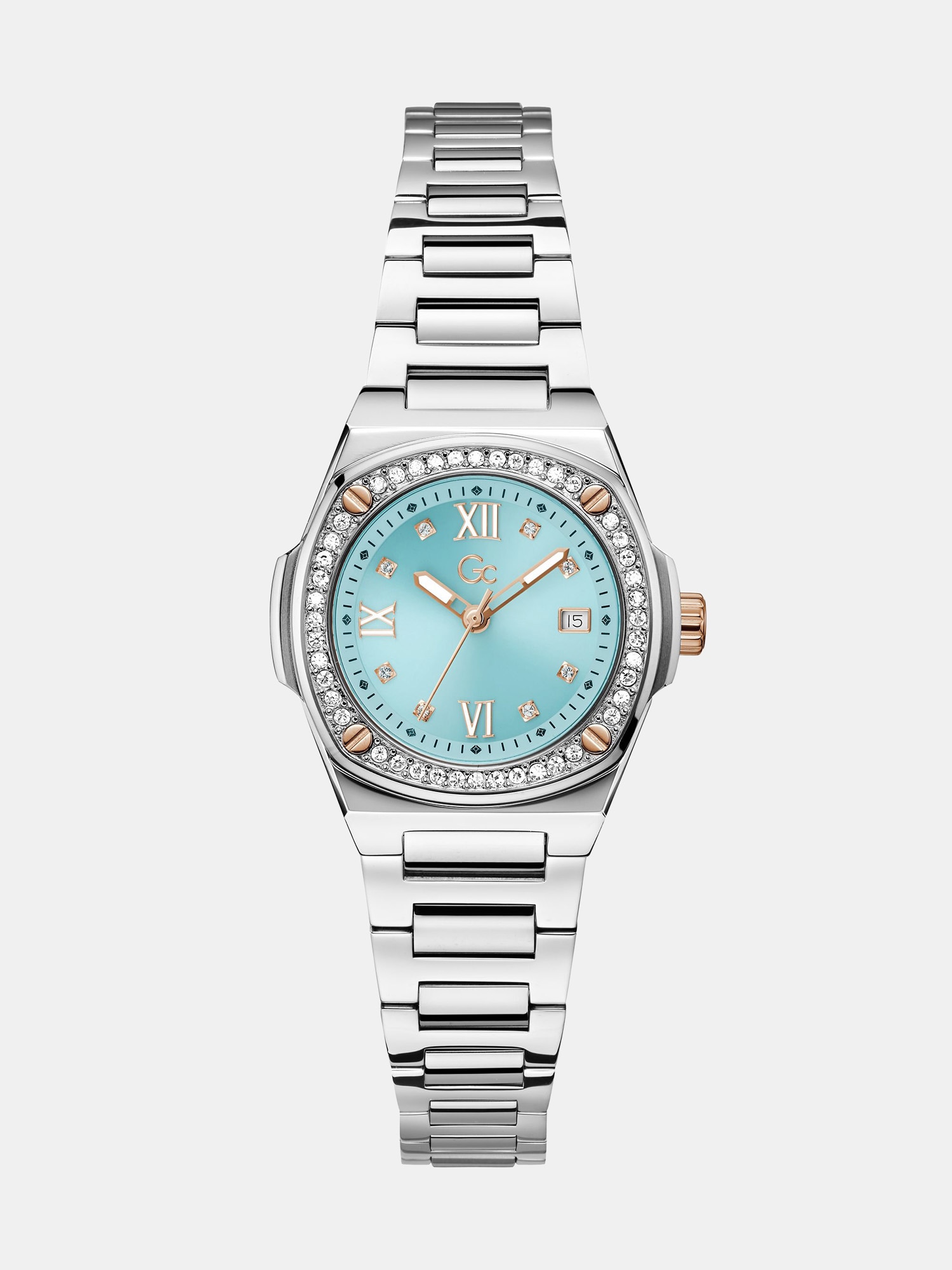 GC analogue quartz watch in stainless steel