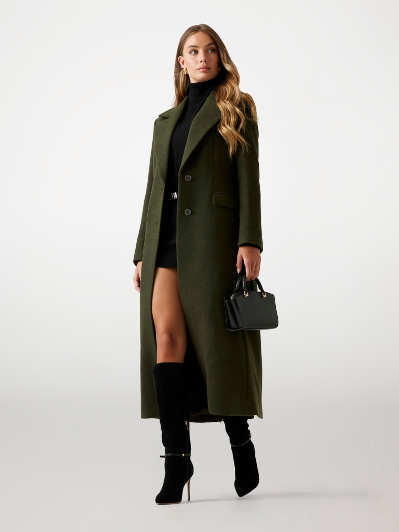 Wool-blend coat