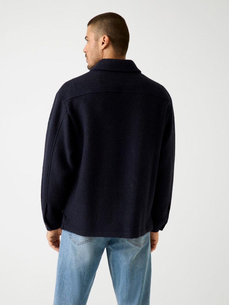 Wool-blend overshirt