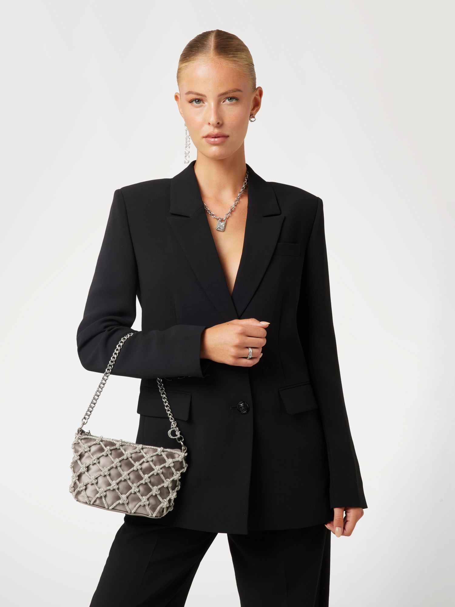 Zalina rhinestone mini shoulder bag