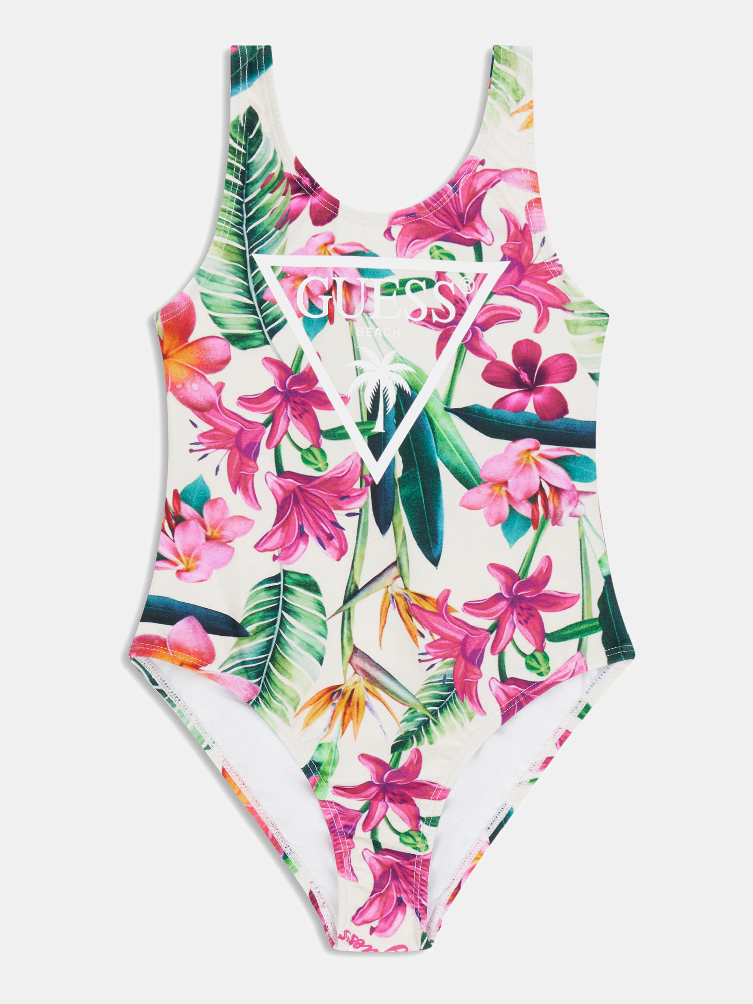 Triangle logo one piece sweamsuit