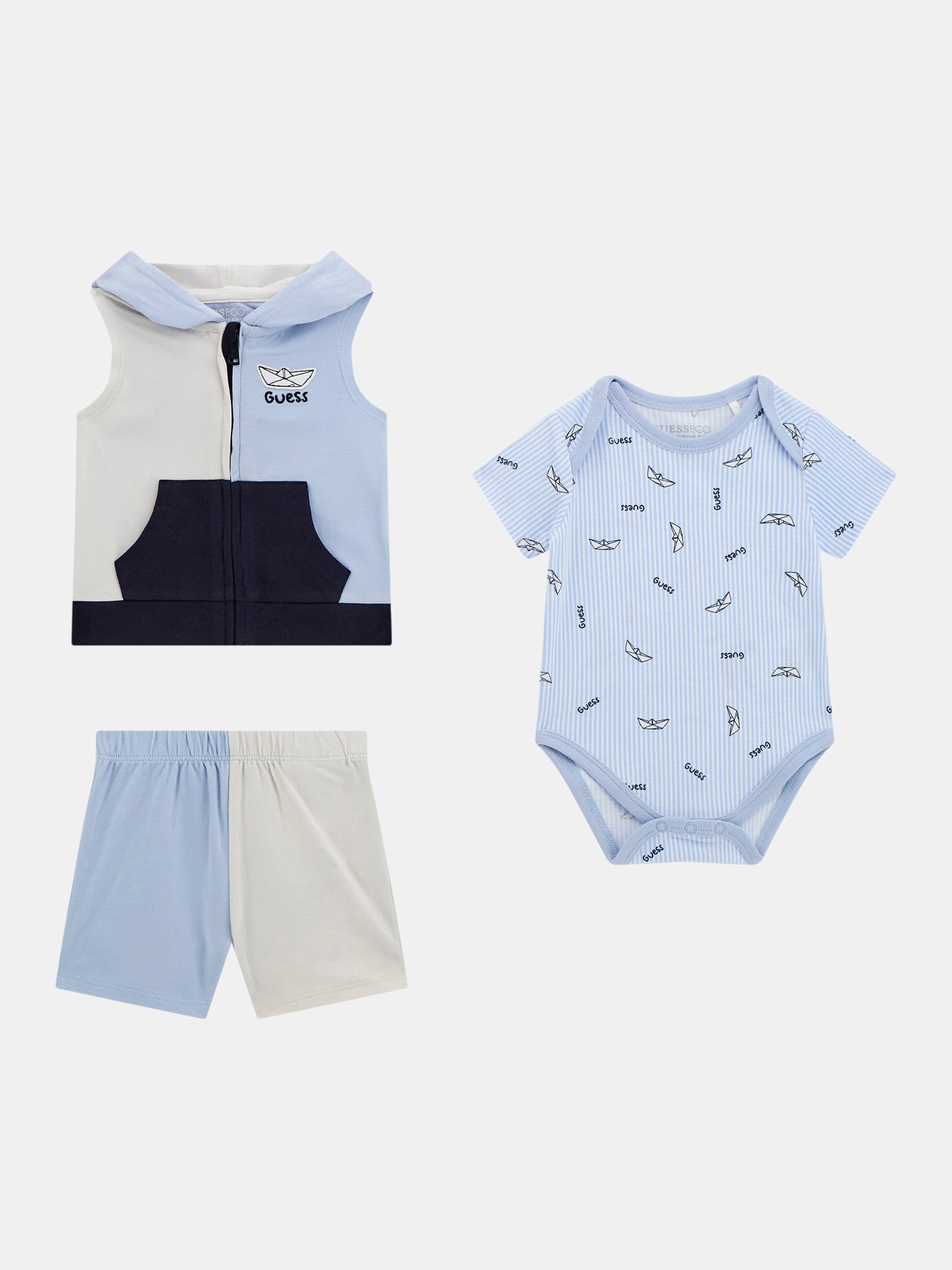 Vest, body and shorts set