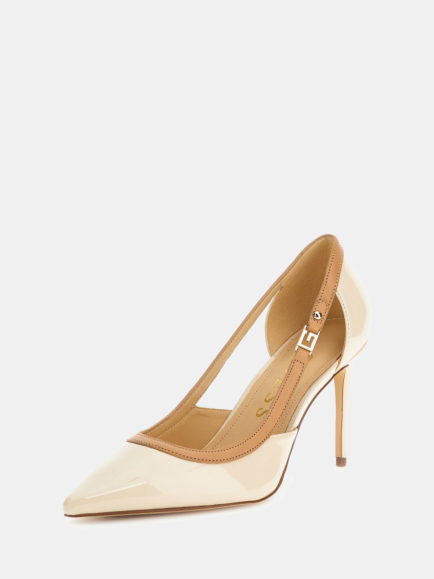 Ricky patent leather court shoes