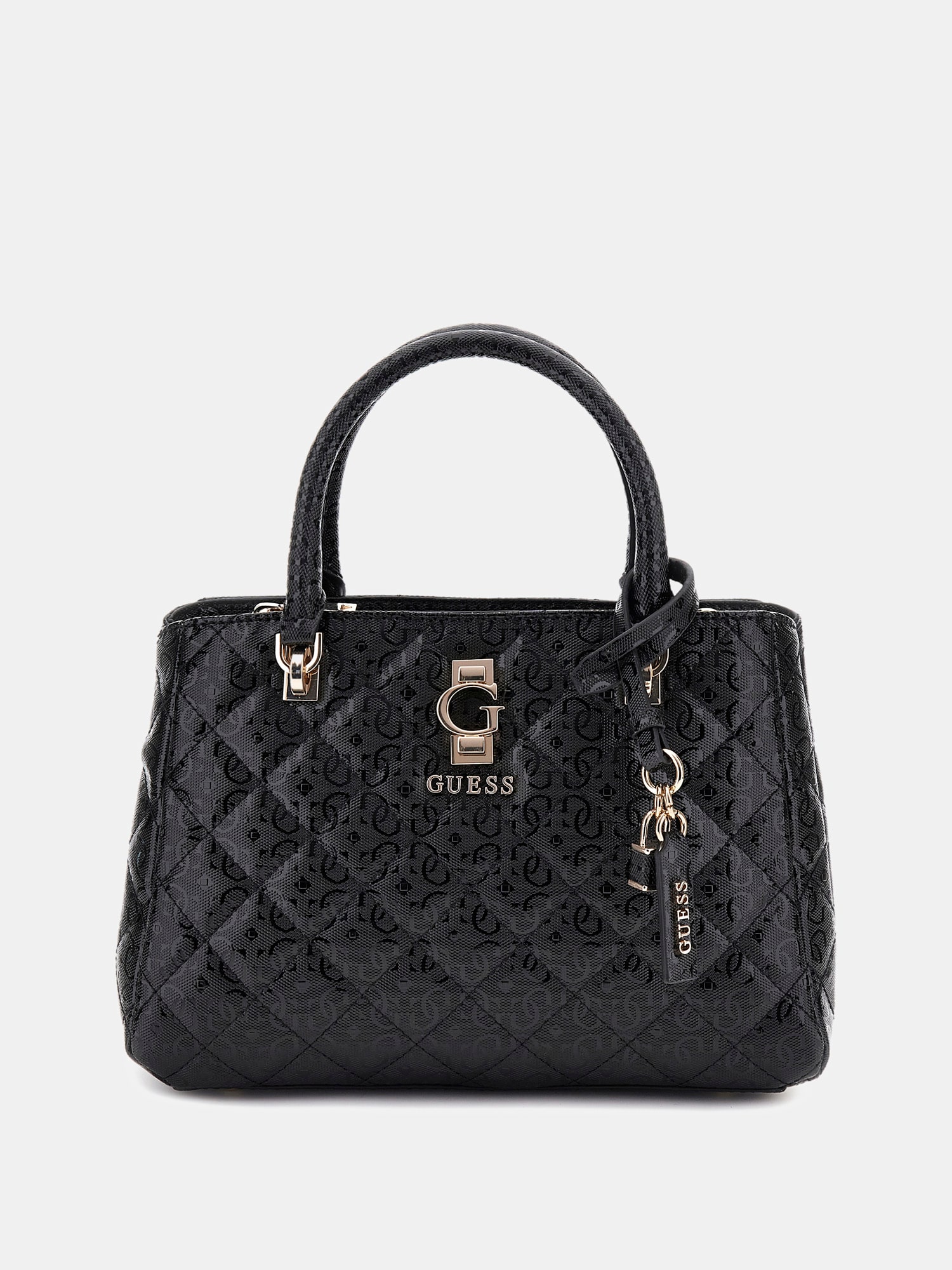 Bessey 4G logo patent handbag