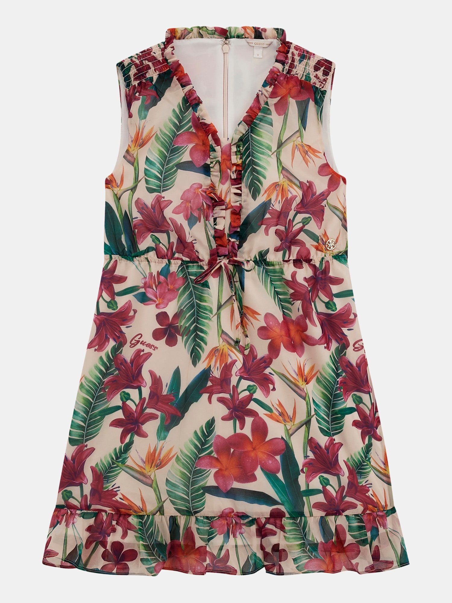 Printed chiffon dress
