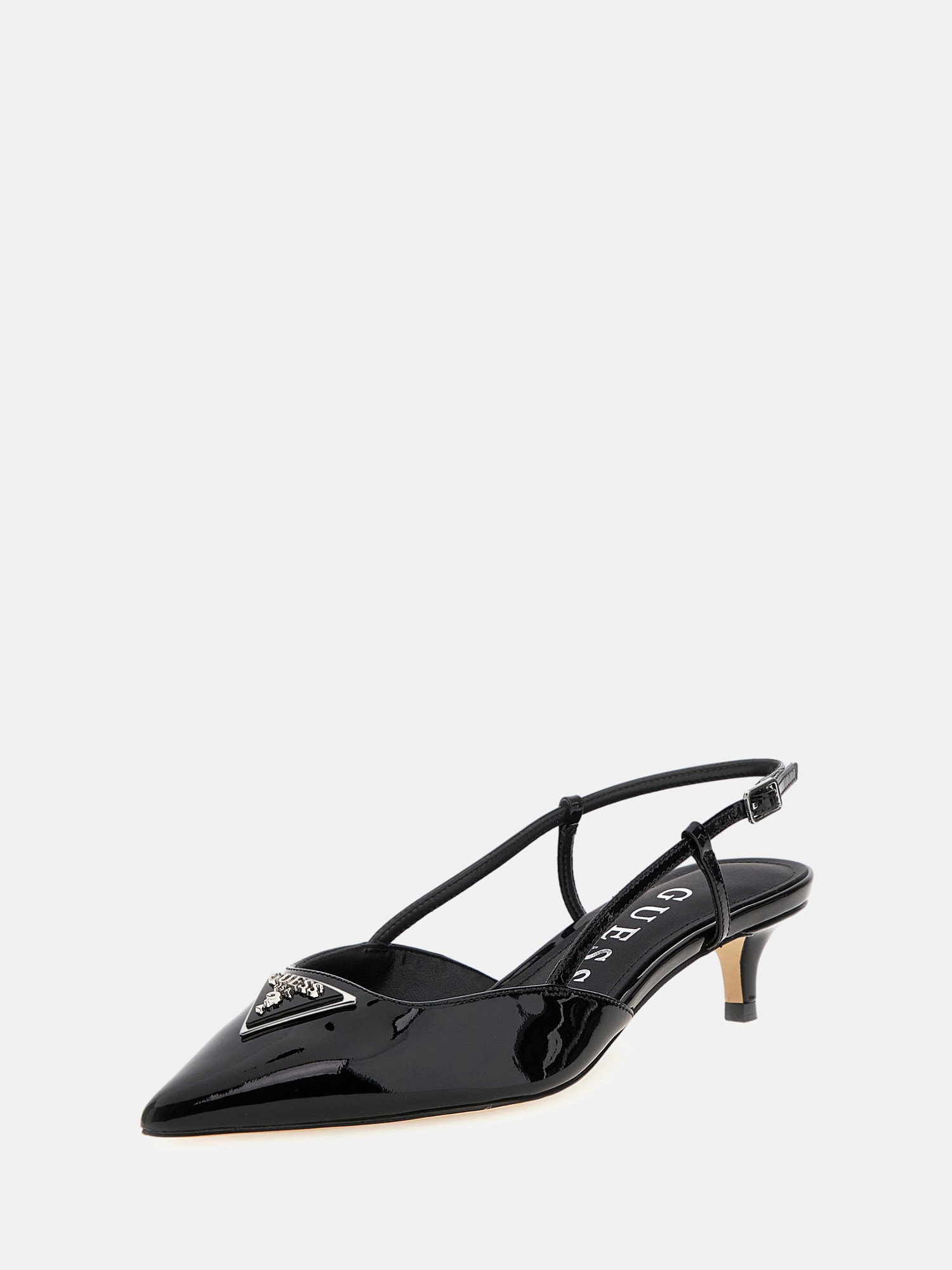 Jesson patent leather slingbacks