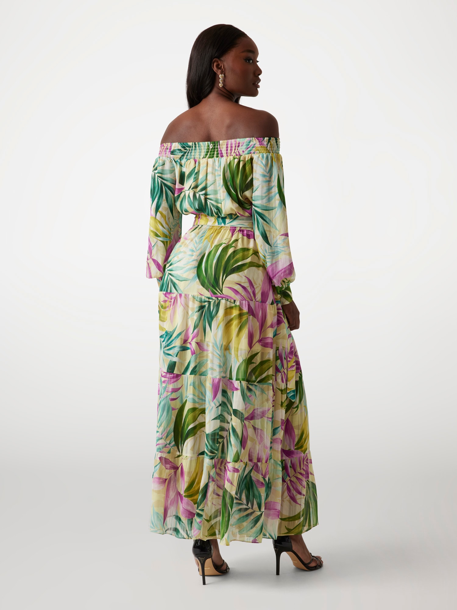Floral-print maxi dress