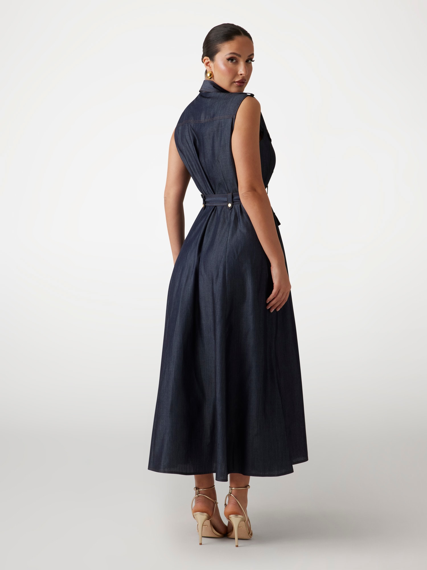 Marciano denim maxi dress