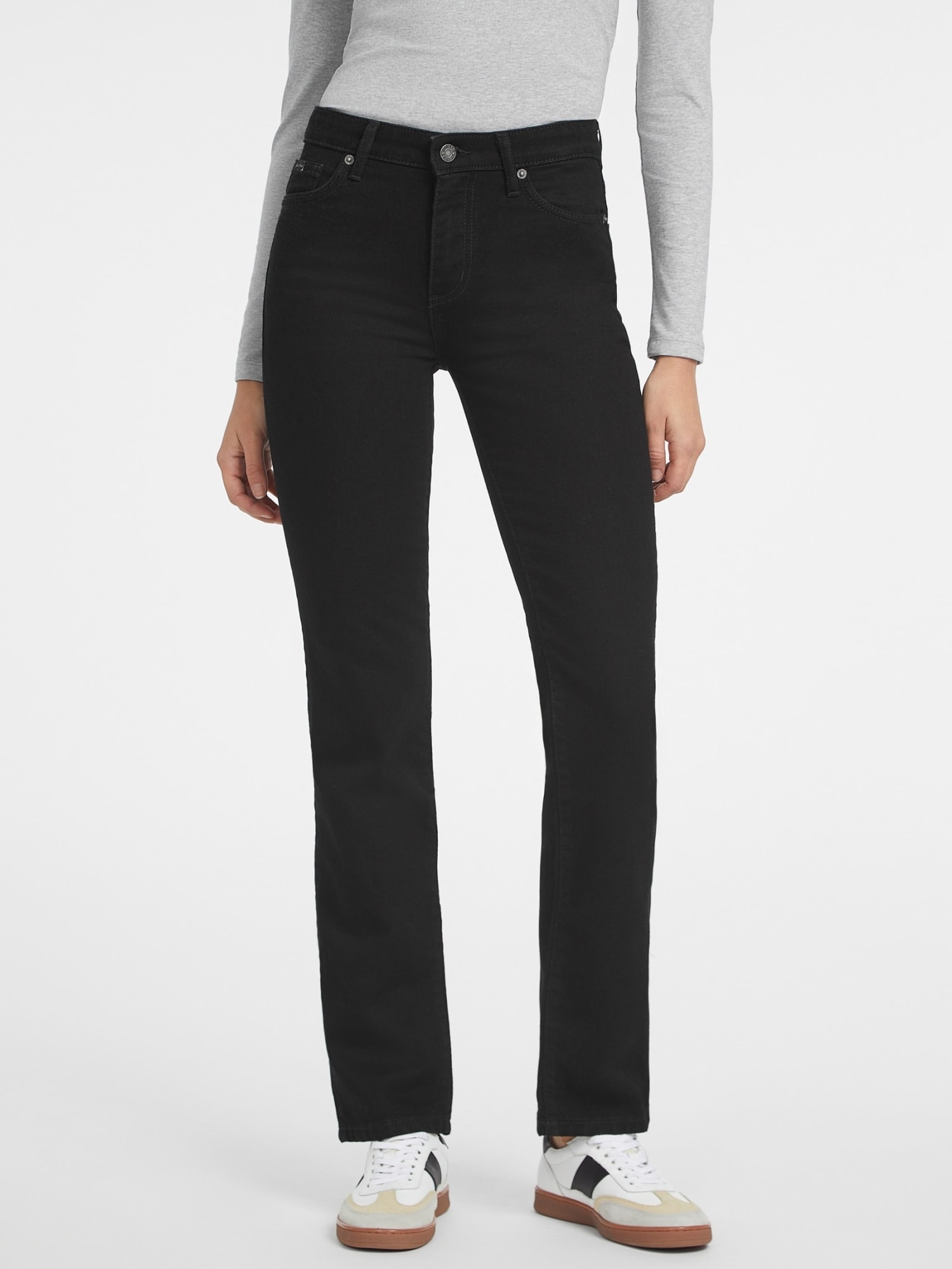 G08 Women's Mid-Rise Straight Jeans