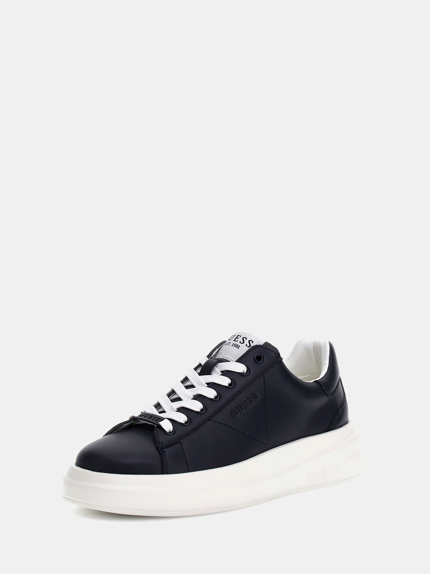 Elba leather-blend sneaker