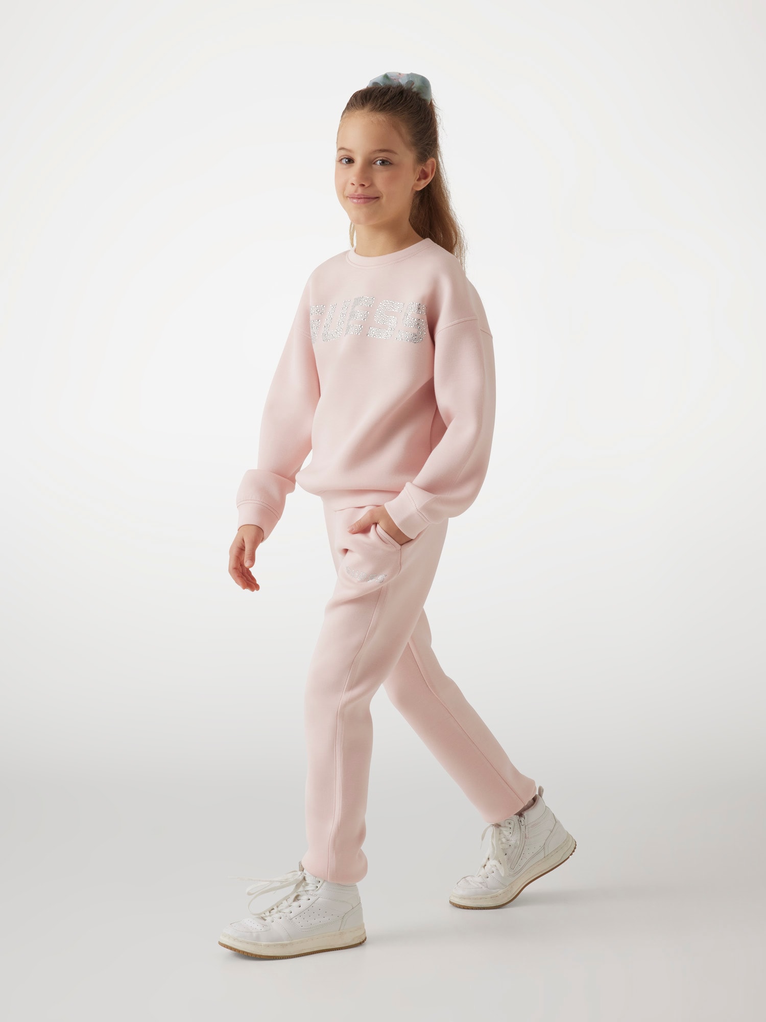 Rhinestones logo sweatshirt