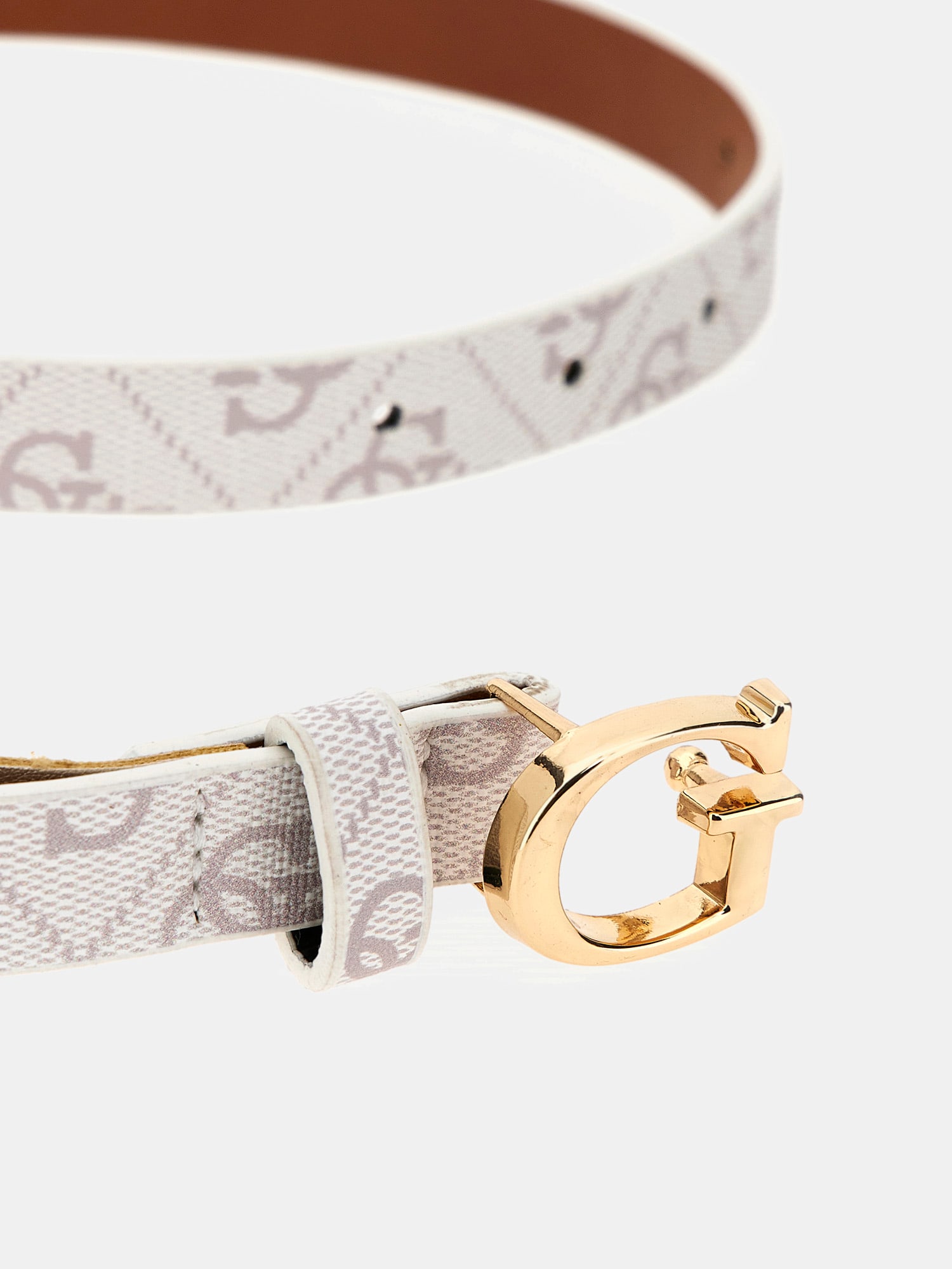 Faux leather 4G logo belt