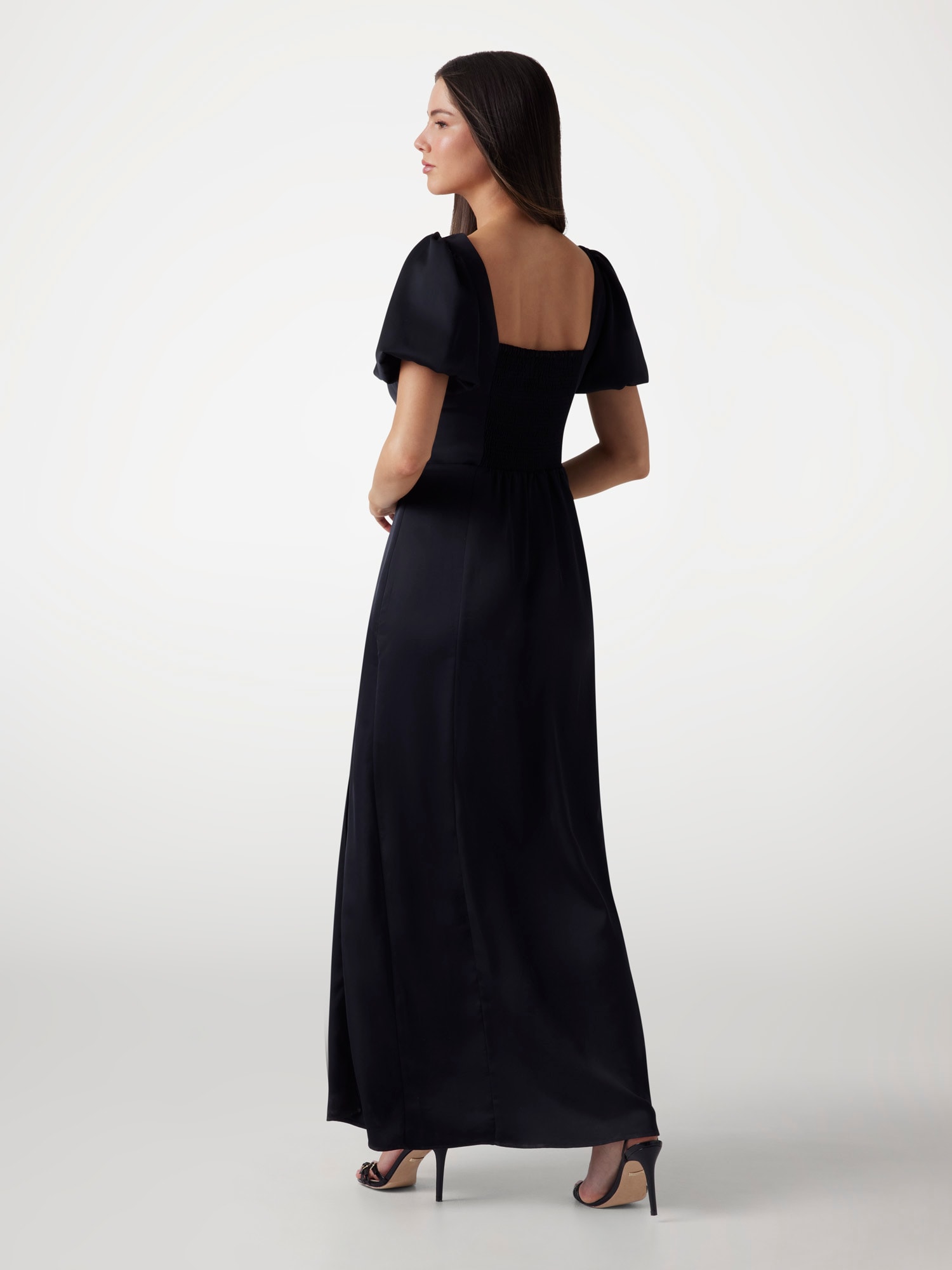 Fit and flare long dress