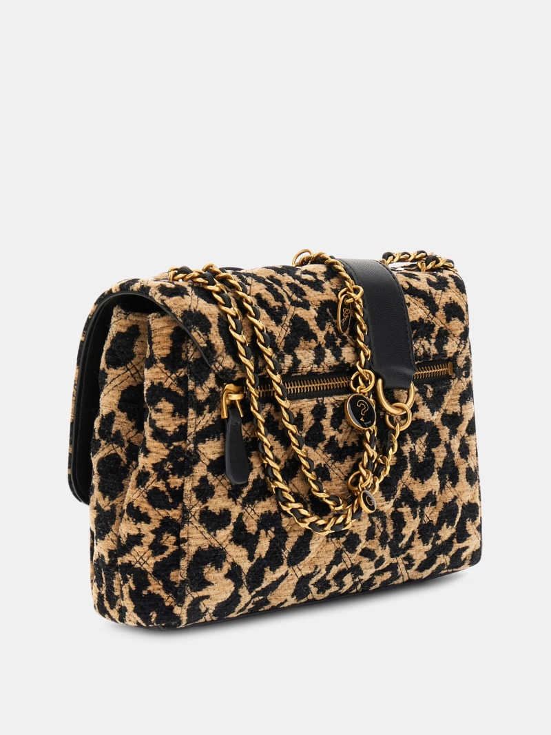 Giully Animalier-Effect Velvet Crossbody