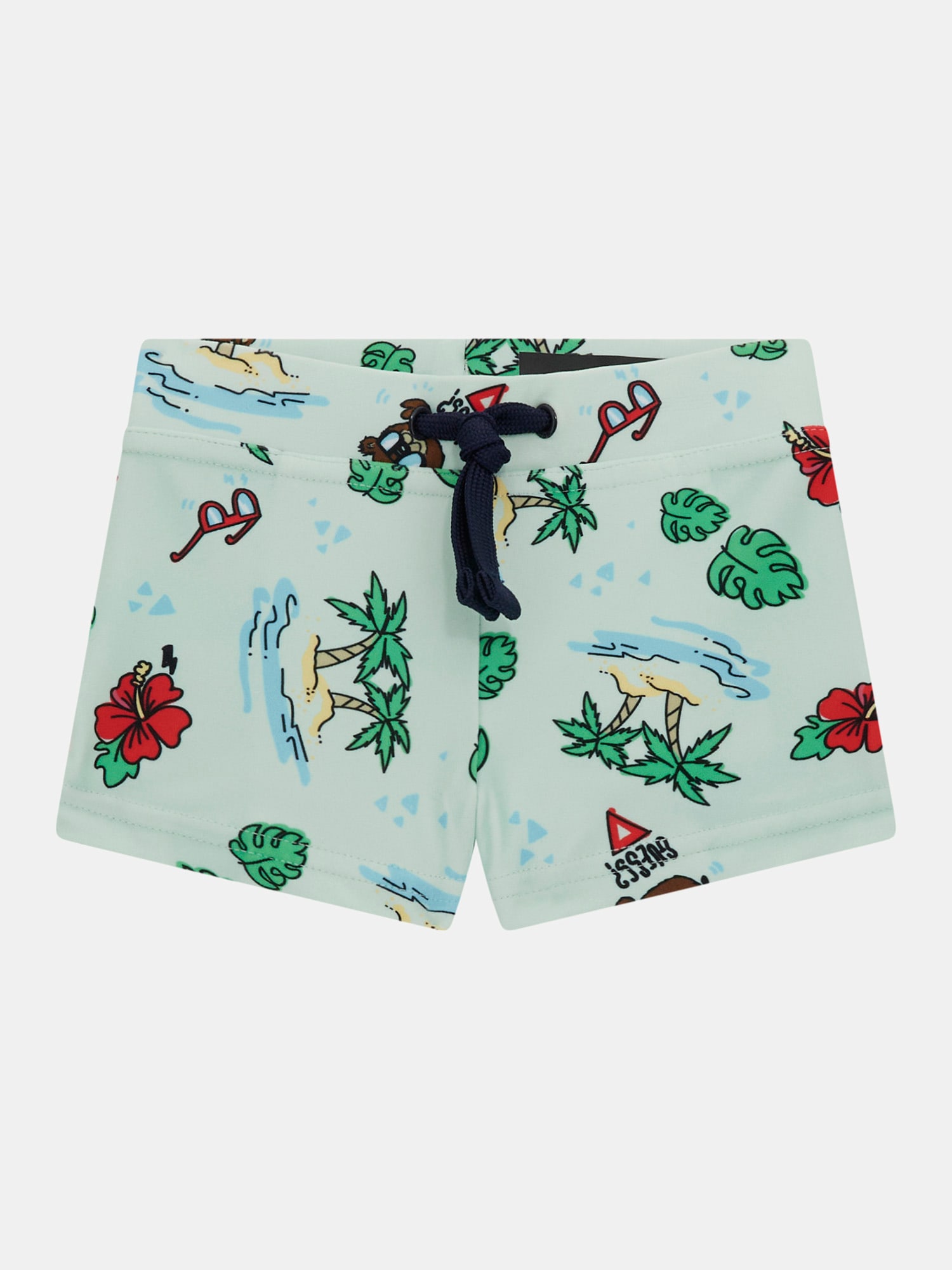Printed swim trunk