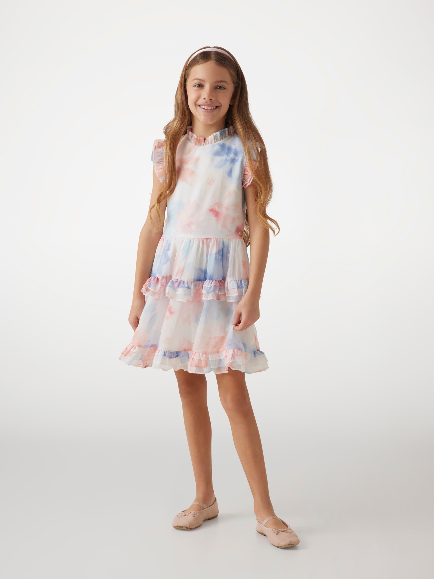 Chiffon printed dress